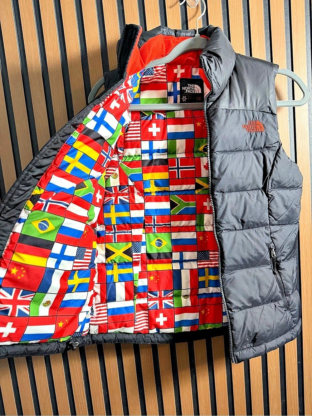 The North Face International Collection Nuptse Vest Black & Red size xs